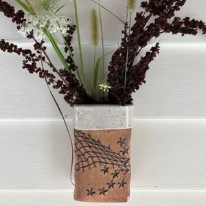 2/$30 Handcrafted Signed Pottery Wall Hanging Net and Starfish